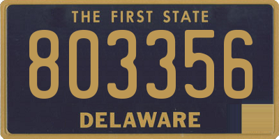 DE license plate 803356