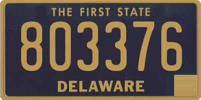 DE license plate 803376