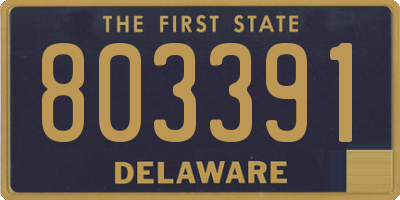 DE license plate 803391