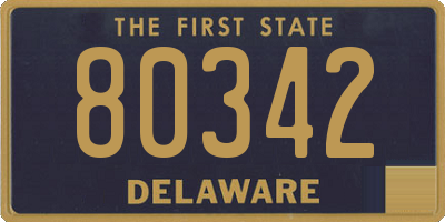 DE license plate 80342