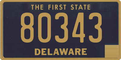 DE license plate 80343