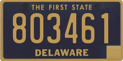 DE license plate 803461