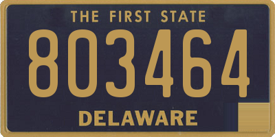 DE license plate 803464