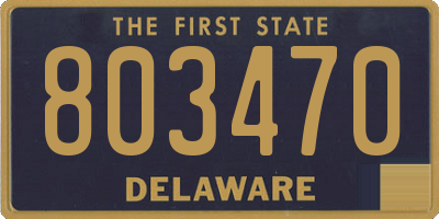 DE license plate 803470
