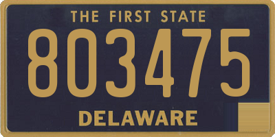 DE license plate 803475