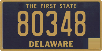 DE license plate 80348
