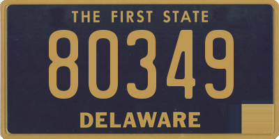 DE license plate 80349