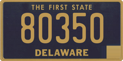 DE license plate 80350