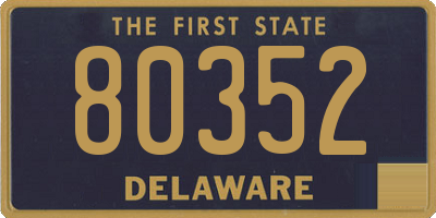 DE license plate 80352