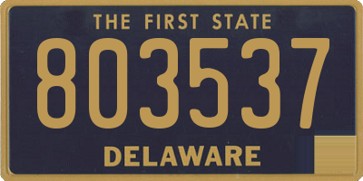 DE license plate 803537