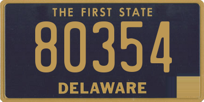 DE license plate 80354