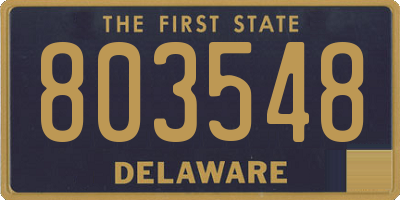 DE license plate 803548