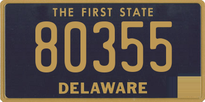 DE license plate 80355