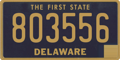 DE license plate 803556
