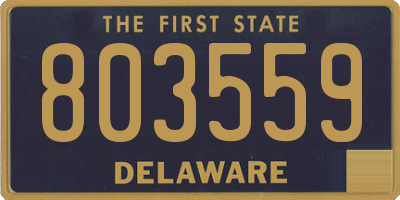 DE license plate 803559