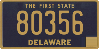 DE license plate 80356