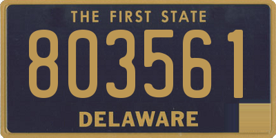 DE license plate 803561