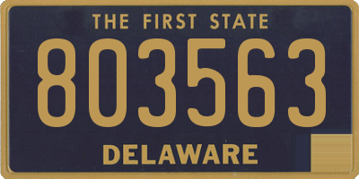 DE license plate 803563