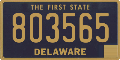 DE license plate 803565