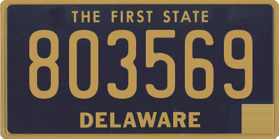 DE license plate 803569