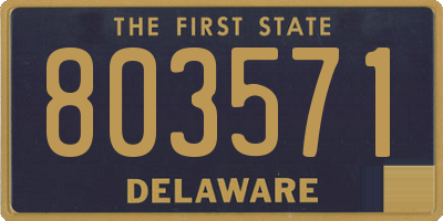 DE license plate 803571