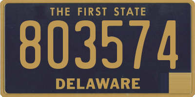 DE license plate 803574