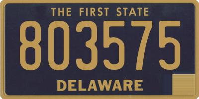 DE license plate 803575