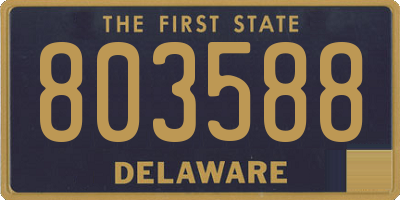 DE license plate 803588