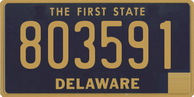 DE license plate 803591