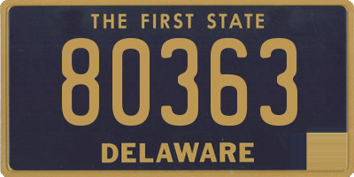 DE license plate 80363
