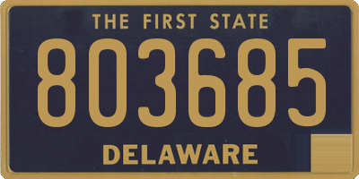 DE license plate 803685