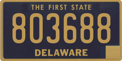 DE license plate 803688