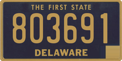 DE license plate 803691