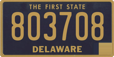 DE license plate 803708