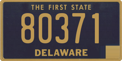 DE license plate 80371