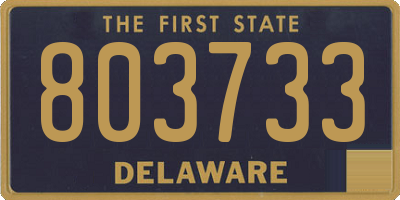 DE license plate 803733