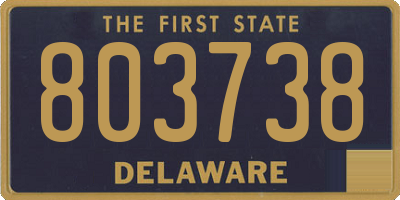 DE license plate 803738