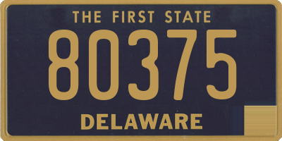 DE license plate 80375