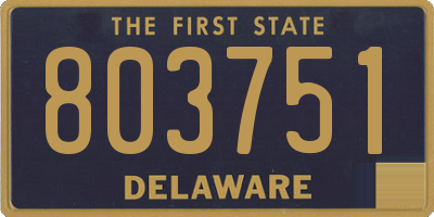 DE license plate 803751