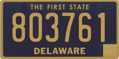DE license plate 803761