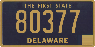 DE license plate 80377