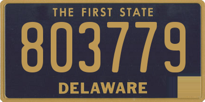 DE license plate 803779