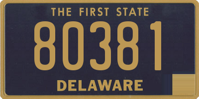 DE license plate 80381
