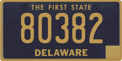 DE license plate 80382