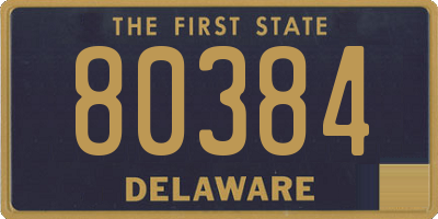 DE license plate 80384