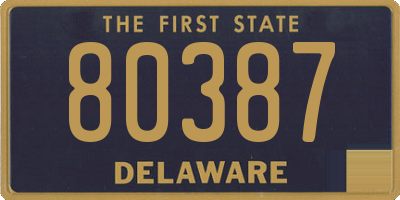 DE license plate 80387