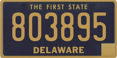 DE license plate 803895