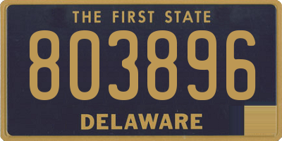 DE license plate 803896