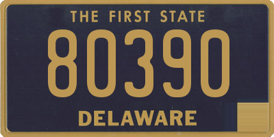 DE license plate 80390