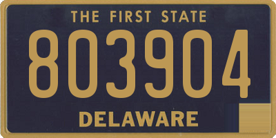 DE license plate 803904